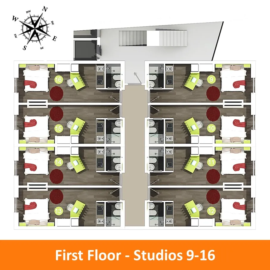 Floor Plan - Courtyard Block A